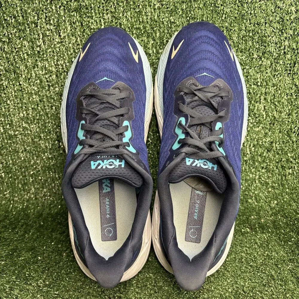 Hoka One One Arahi 6 Outer Space Men's Running Shoes Size 8.5 Blue‎ 1123194-OSBB